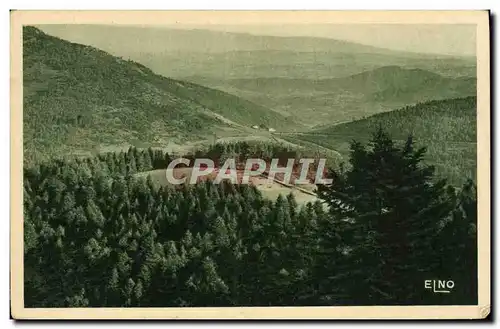 Cartes postales La Louvesc Ardeche Panorama sur la vallee pris du Mont Besset perspective du col des marchands