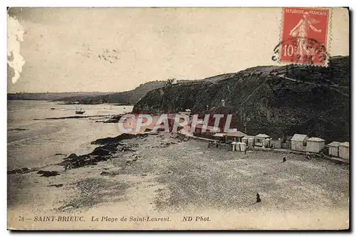 Ansichtskarte AK Saint Brieuc La plage de Saint Laurent