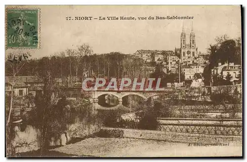 Ansichtskarte AK Niort La Ville Haute Vue Du Bas Sablonnier