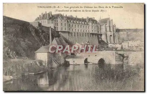 Cartes postales Thouars Vue Generale Du Chateau Des Ducs De La Tremoille Maison de force