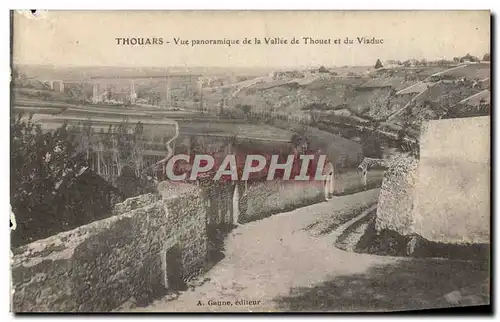 Ansichtskarte AK Thouars Vue Panoramique De La Vallee De Thouet Et Du Viaduc