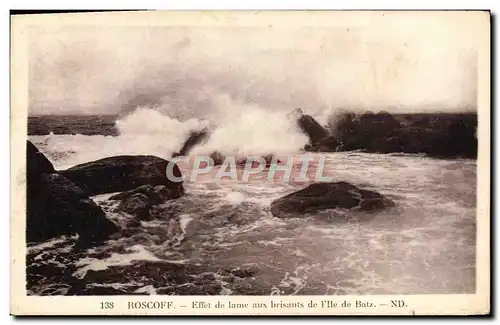 Cartes postales Roscoff Effet De Lame Aux Brisants De L&#39Ile De Batz