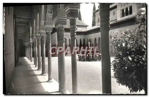 Moderne Karte Granada La Alhambra patio de los leones