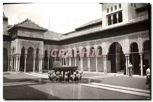 Moderne Karte Granada Alhambra Patio de los leones