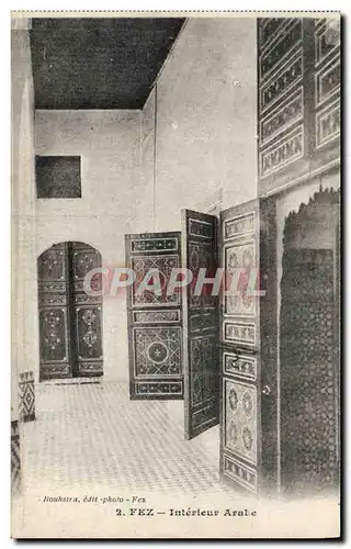 Cartes postales Fez Interieur arabe