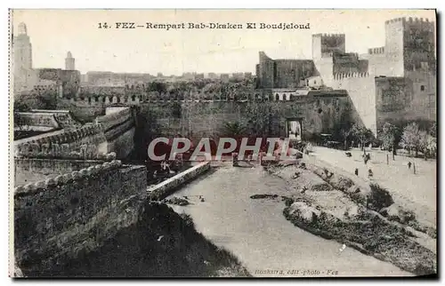 Cartes postales Fez Rempart Bab Dkaken El Boudjeloud