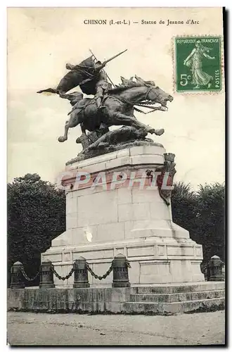 Cartes postales Chinon Statue De Jeanne D&#39Arc