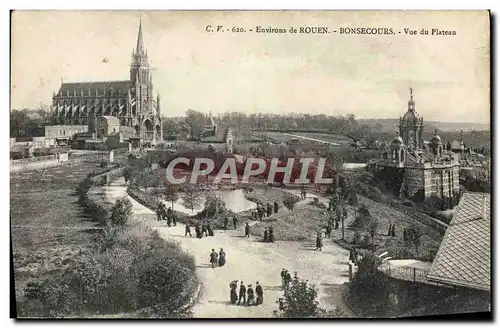 Ansichtskarte AK Environs De Rouen Bonsecours Vue du plateau