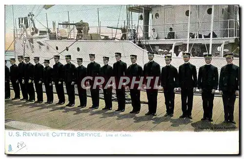 Cartes postales Bateau US Revenue Cutter SErvice Line of Cadets