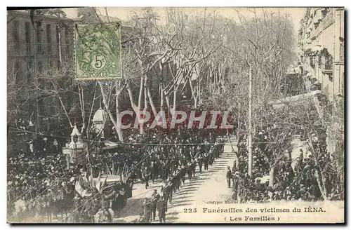 Cartes postales Bateau Funerailles des victimes du Iena Les familles