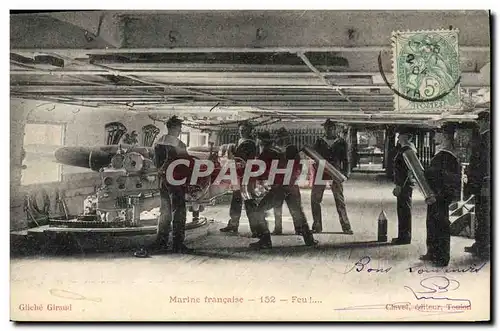 Cartes postales Bateau Marine Francaise Feu