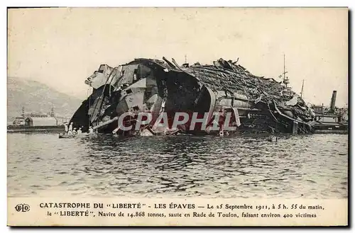 Ansichtskarte AK Bateau Catastrophe du Liberte Les epaves