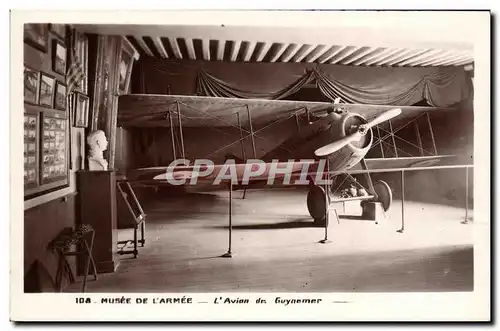Ansichtskarte AK Avion Aviation Musee de l&#39armee Avion de Guynemer