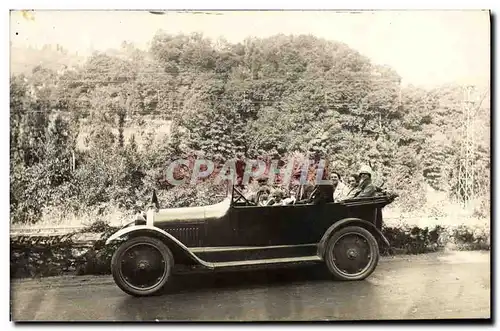 CARTE PHOTO Automobile Lourdes a Gavarnie 1928