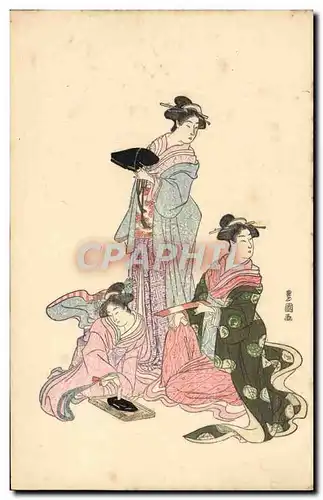 Cartes postales Japon Nippon Femmes Folklore