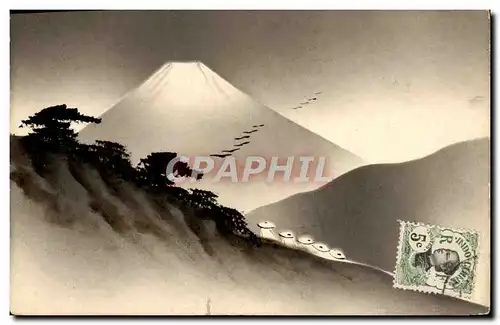 Ansichtskarte AK Japon Nippon Indochine Chine China Volcan