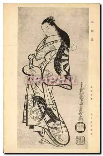 Cartes postales Japon Nippon Femme