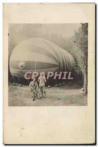 CARTE PHOTO Aviation Zeppelin Dirigeable
