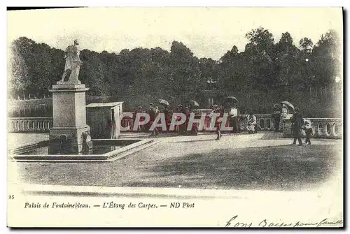 REPRO Palais de Fontainebleau L&#39etang des carpes