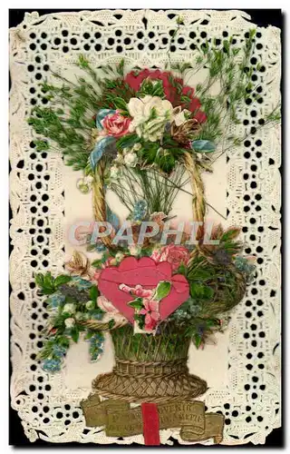 Cartes postales Brodee Fantaisie Fleurs