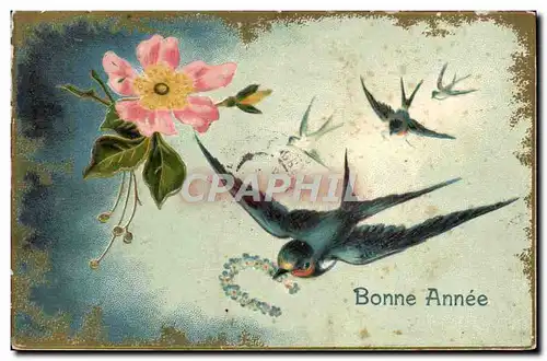 Cartes postales Fantaisie Hirondelles