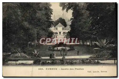 Cartes postales Evreux Jardin des plantes