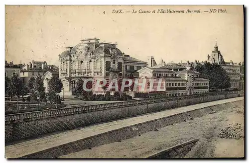 Cartes postales Dax Le casino et l'etablissement thermal