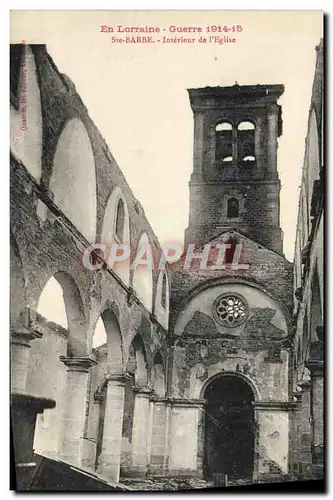 Cartes postales Ste Barbe Interieur de l&#39eglise