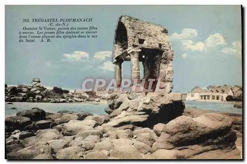 Cartes postales Tregastel Ploumanach Oratoire de St Guirec