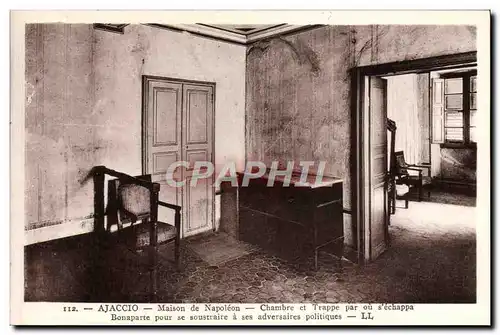 Ansichtskarte AK Ajaccio Maison de Napoleon Chambre