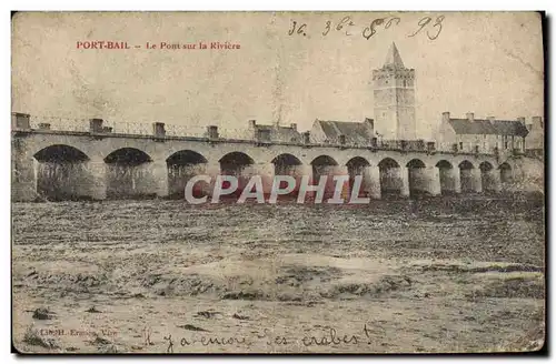 Cartes postales Port Bail Le pont sur la riviere