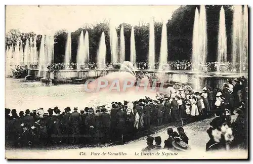 Cartes postales Parc de Versailles Le bassin de Neptune