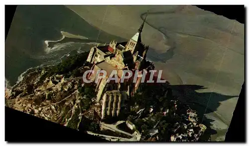 Cartes postales moderne Le Mont Saint Michel Vue aerienne