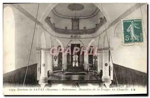 Cartes postales Environs de Laval Entrammes Monastere de la Trappe La chapelle
