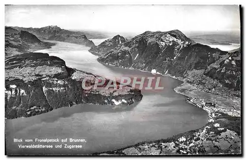 Cartes postales moderne Blick Vom Fronalpstock Auf Brunnen Vierwaldstattersee Und Zugersee