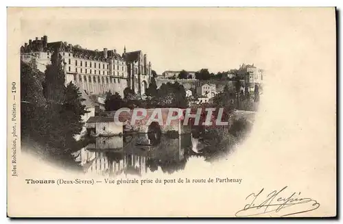 Cartes postales Thouars Vue Generale Prise Du Pont De La Route De Parthenay