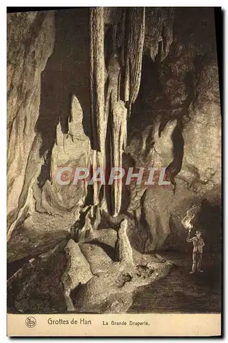 Cartes postales Grottes De Han La Grande Draperle