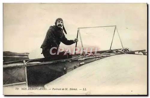 Ansichtskarte AK Avion Aviation Portrait de M Bleriot