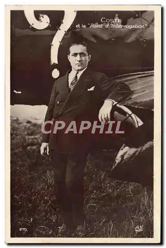Cartes postales Avion Aviation Coste et le Point d'Interrogation
