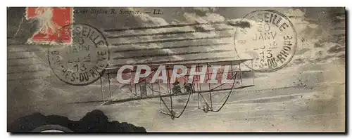 Cartes postales Avion Aviation Biplan R Sommer