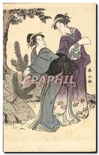 Cartes postales Japon Nippon Femmes Folklore