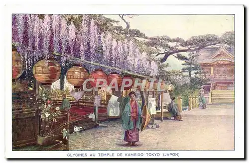 Ansichtskarte AK Japon Nippon Glycines au temple de Kameido Tokyo