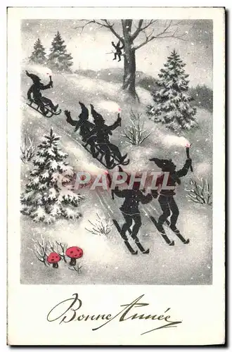 Cartes postales Fantaisie Lutins