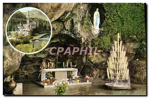 Cartes postales moderne Lourdes La grotte miraculeuse