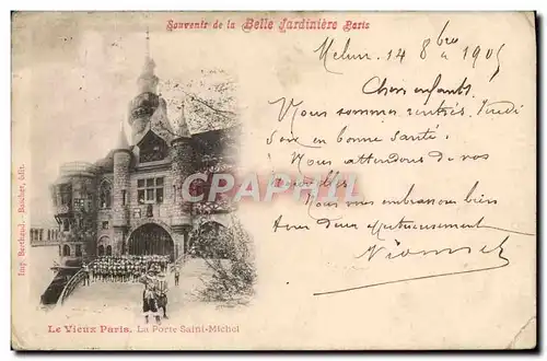 Cartes postales Le Vieux Paris La porte Saint Michel