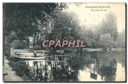 Ansichtskarte AK Enghien Les Bains Un Coin Du Lac