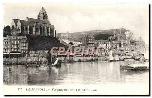 Ansichtskarte AK Le Treport Vue Prise Du Pont Tournant