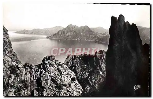 Cartes postales moderne Circuit De Piana Le Golfe De Porto Vu Des Calanche