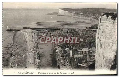 Ansichtskarte AK Le Treport Panorama Pres De La Falaise