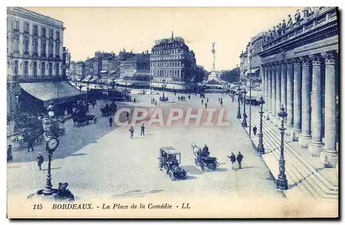 Cartes postales Bordeaux La Place De La Comedie